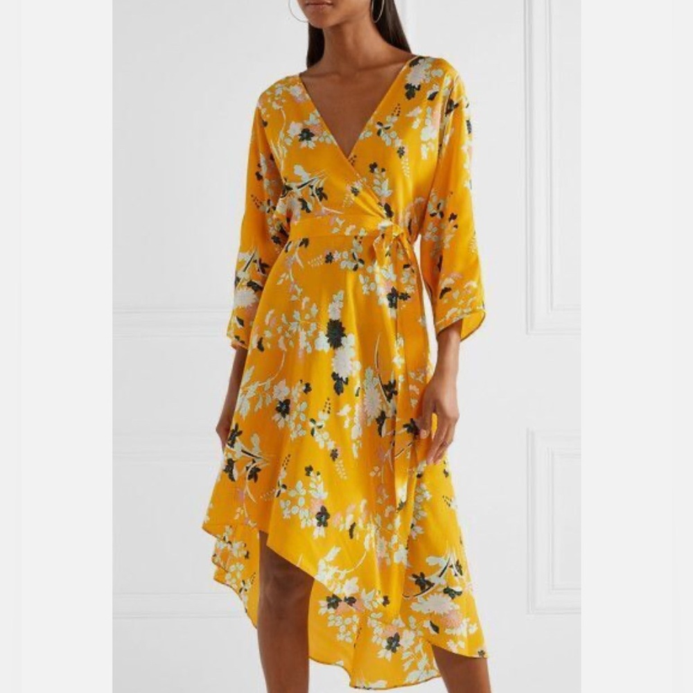 Diane Von Furstenberg Silk Marigold Eloise Dress